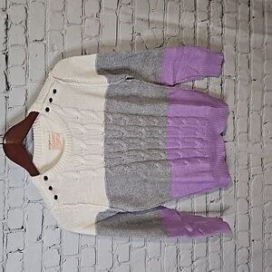 Cat & jack color block knit sweater